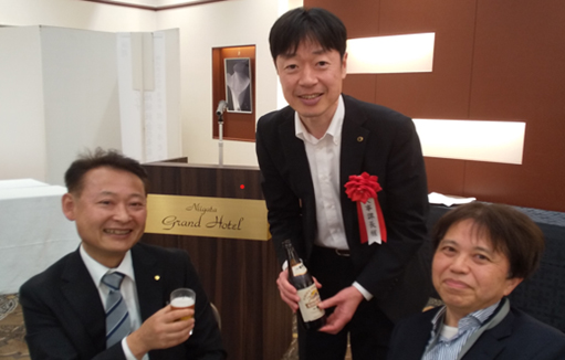 上重さん、小出課長、阪田さん