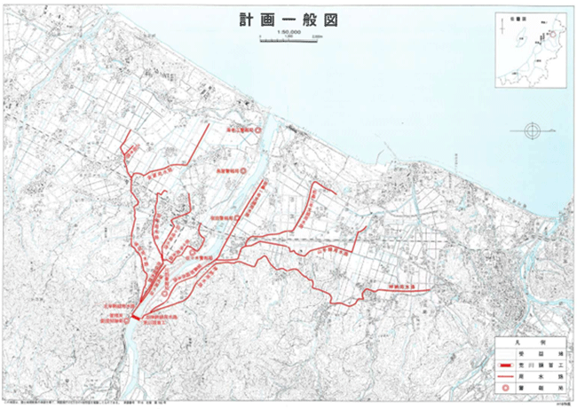 ①園内の水辺の風景